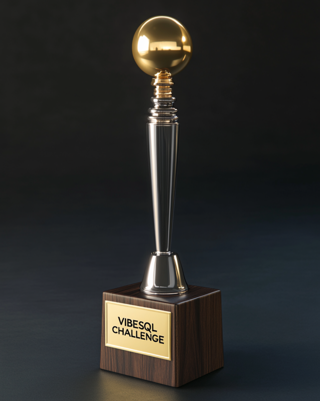 VibeSQL Challenge Trophy